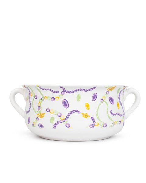 Mardi Bead Double Handle Bowl