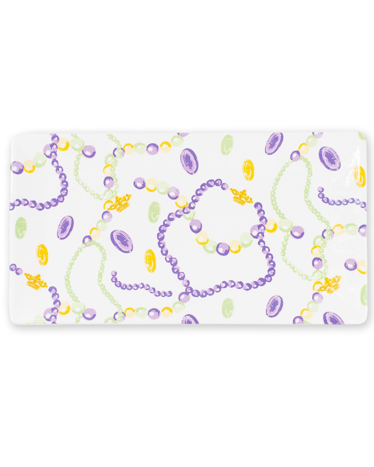 318 Art Co. Mardi Gras Bead Platter