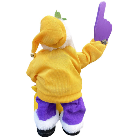 12" LSU Animated Musical Santa, back view - 318 Art & Frame