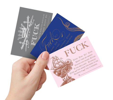 Trio of Fuck Calling Cards