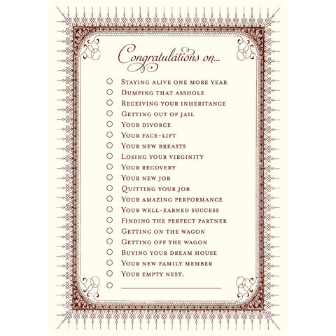 Congratulations Notes