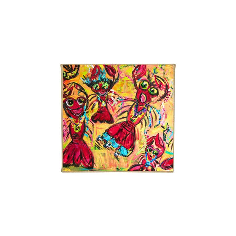 "Krewe of Crustaceans" Mini Canvas