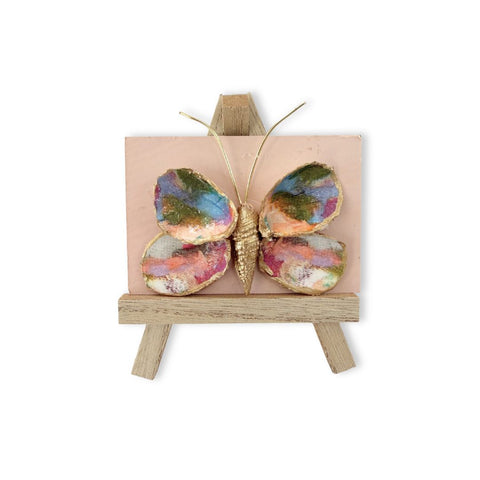 Mini Oyster Butterfly on Easel