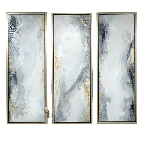 "Azure Bayou" Framed Triptych