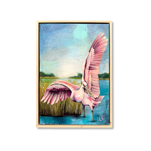 "Spooning in Pink" 24x36 Framed - 318 Art & Frame