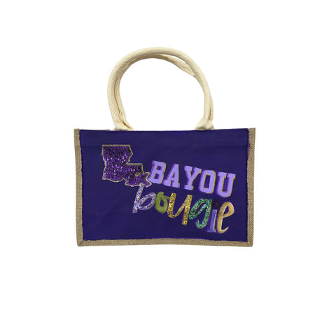 Hand-Embellished Mardi Gras Totes