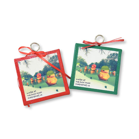 Winter at the Duck Pond Ornament