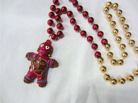 Goddess of Love Voodoo Medallion Beads