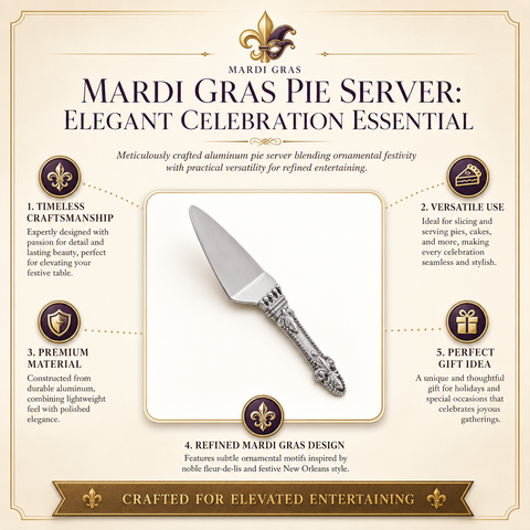 Mardi Gras Pie Server