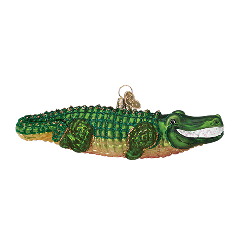 Alligator Glass Ornament - 318 Art & Frame
