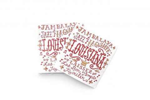 Louisiana Words Cocktail Napkin