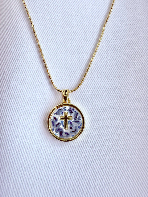 Blue China and the Cross 