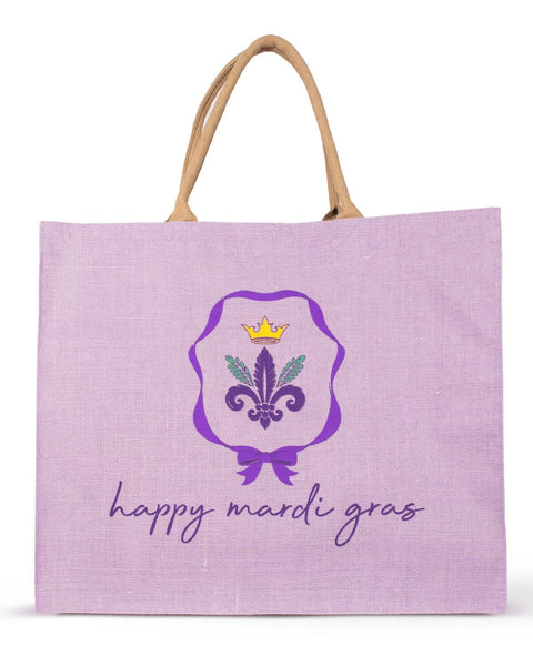 Happy Mardi Bow Carryall Tote