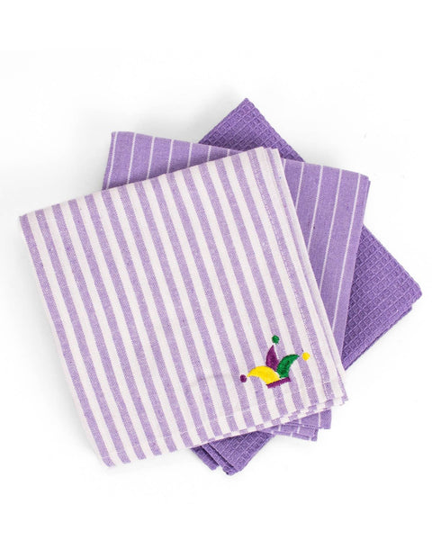Mardi Gras Crown Hand Towel Set