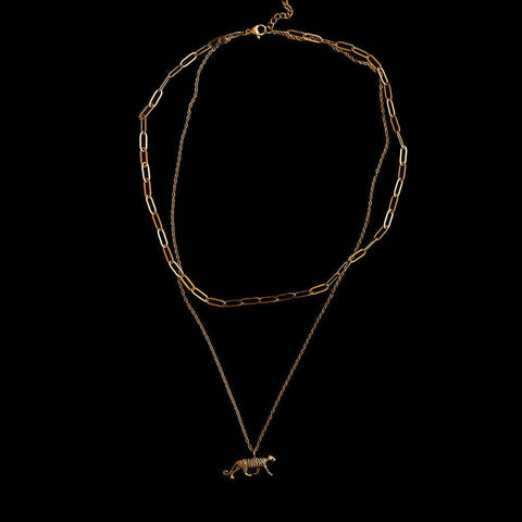 Tiger Layered Necklace