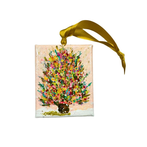 Christmas Tree Ornament Canvas Ornament