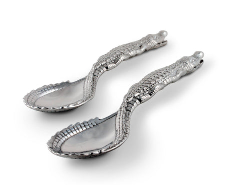 Alligator Figural Serving Set