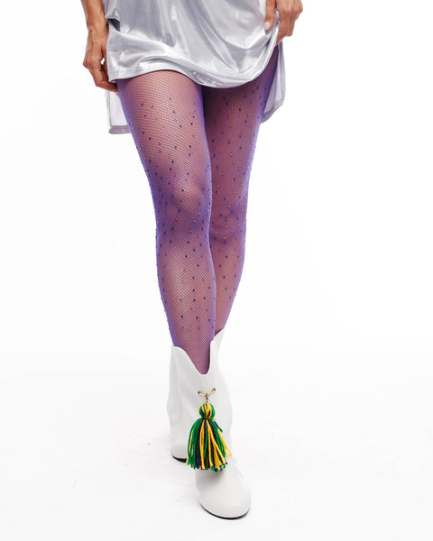 Mardi Gras Stone Tights