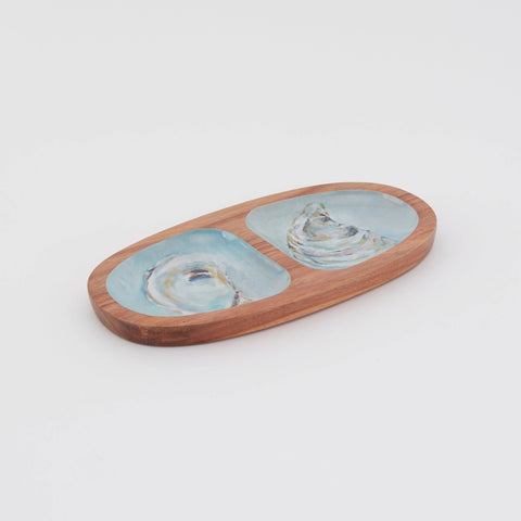 Oyster Oval Wooden Serving Tray