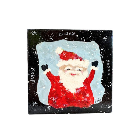 Heaux Heaux Santa Canvas Art