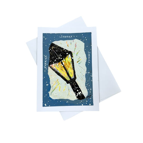 Sneaux Lamp Post Card 5x7