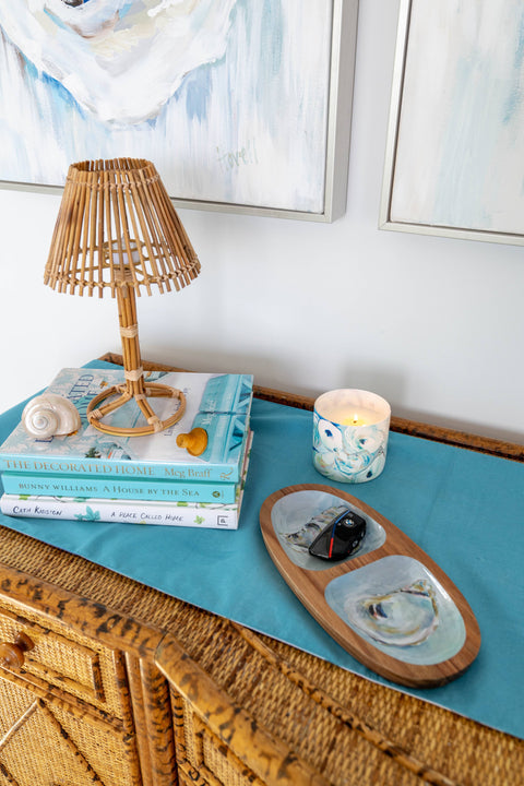Oyster Oval Wooden Serving Tray