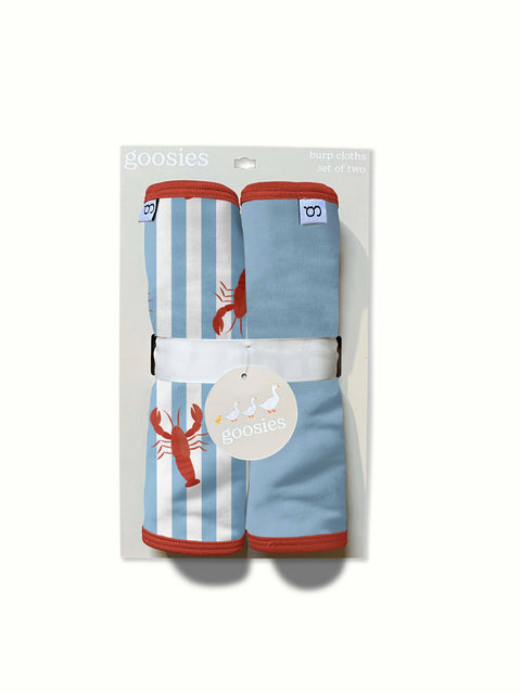 Little Pinchers Crawfish- Burp Cloth Set