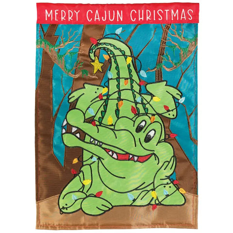 Merry Cajun Christmas Garden Flag