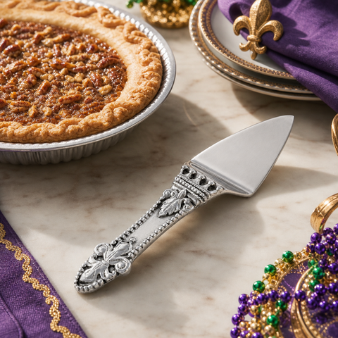 Mardi Gras Pie Server
