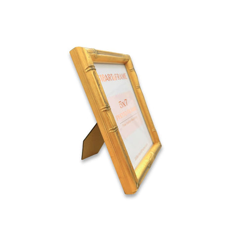 Gold Bamboo Picture Frame - 318 Art & Frame