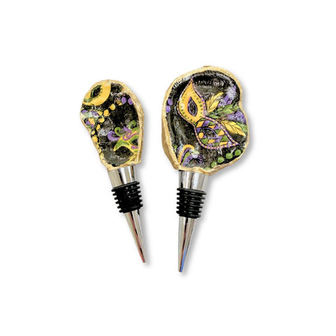 Mardi Gras Oyster Wine Stopper