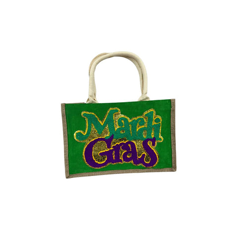 Hand-Embellished Mardi Gras Totes