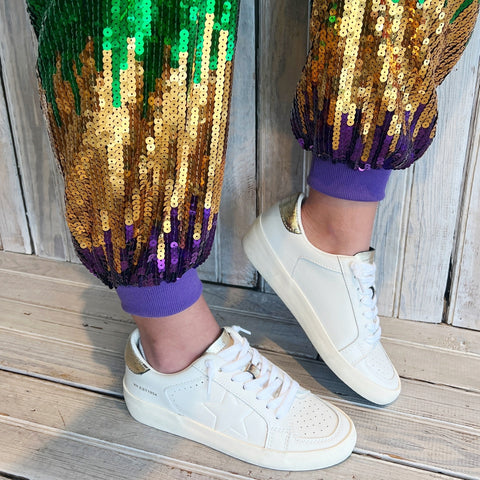 Mardi Gras Sequin Jogger