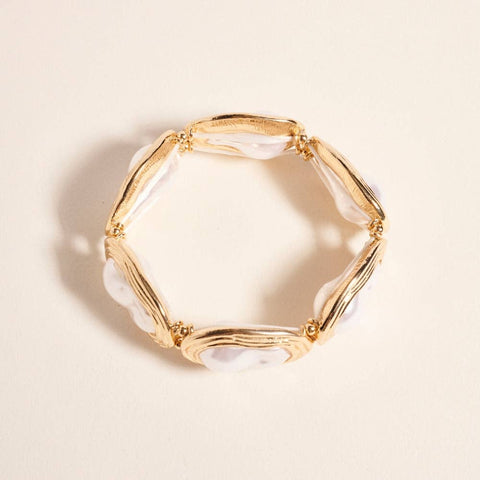 Vintage Frame Pearl Stretch Bracelet - 318 Art & Frame