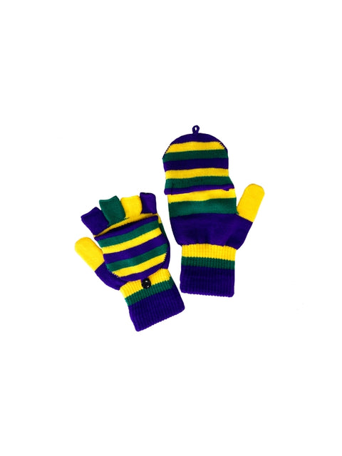 Mardi Gras Rugby Mittens