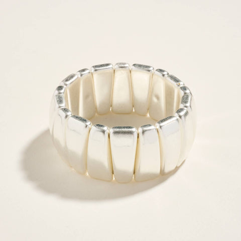 Domed Metal Stretch Bracelet - 318 Art & Frame