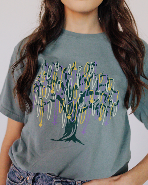 Mardi Gras Bead Tree T-Shirt