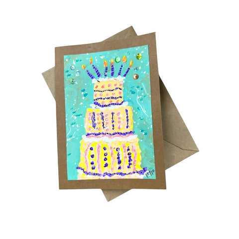 Birthday Cake Card 5x7