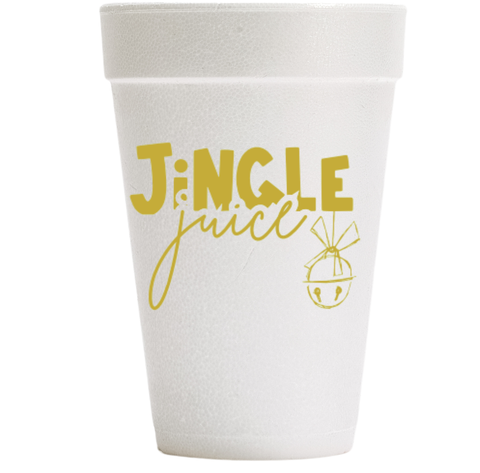 Jingle Juice Christmas Styrofoam Cups