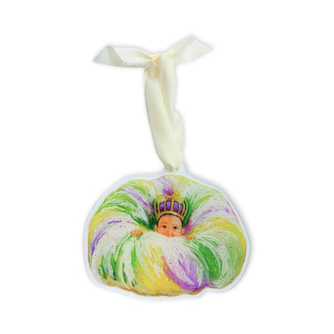 King Cake Acrylic Ornament