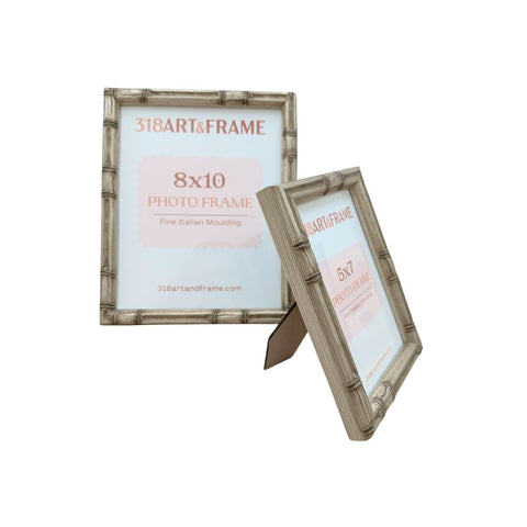 Silver Bamboo Picture Frame - 318 Art & Frame