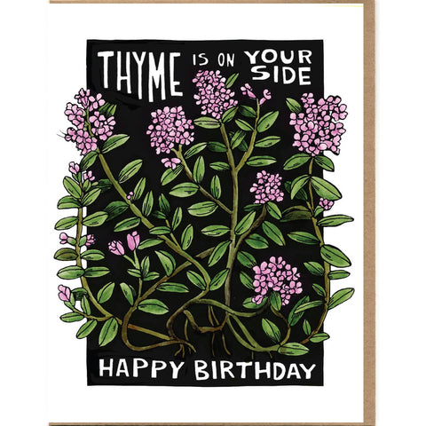 "Thyme Is on Your Side Happy Birthday" Card