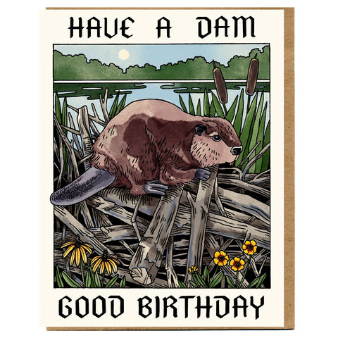 Have A Dam Good Birthday Card