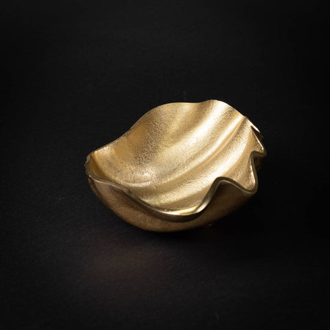 Textured Gold Seashell Bowl