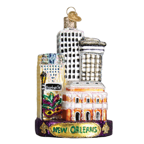 New Orleans Glass Ornament - 318 Art & Frame