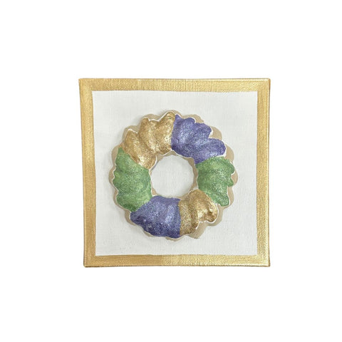 3-D King Cake Canvas