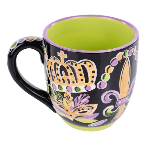 Crowns and Beads Mardi Gras Mug - 318 Art & Frame