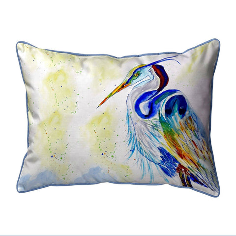 Watercolor Heron Corded Pillow