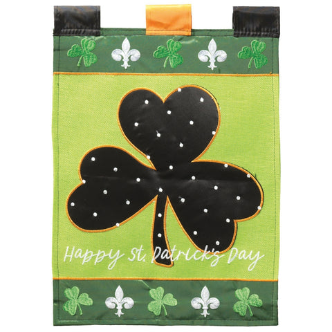 St. Patrick's Shamrock Garden Flag