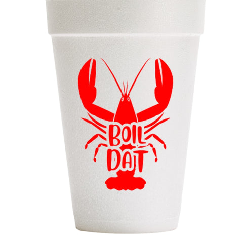 Boil Dat - Set of 10 Foam Cups